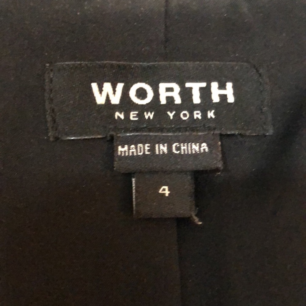 WORTH NEW YORK • Classic Black Blazer with Silver Button Detail - Picture 14 of 16